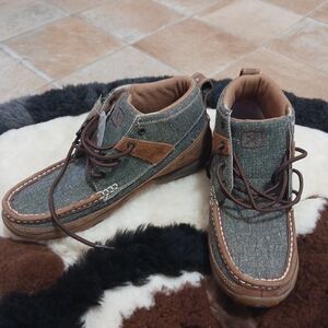 Twisted X Womens Brown Chukka Moc Toe Boots